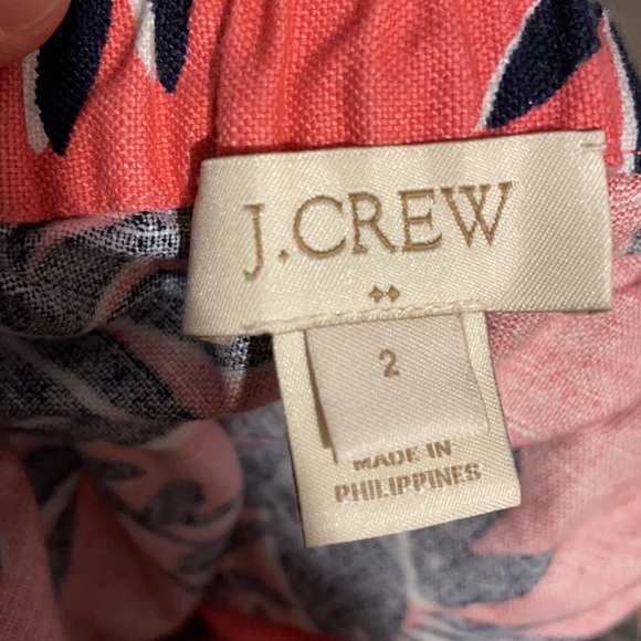 J.crew Tropical Linen Shorts Pink - Picture 3 of 4
